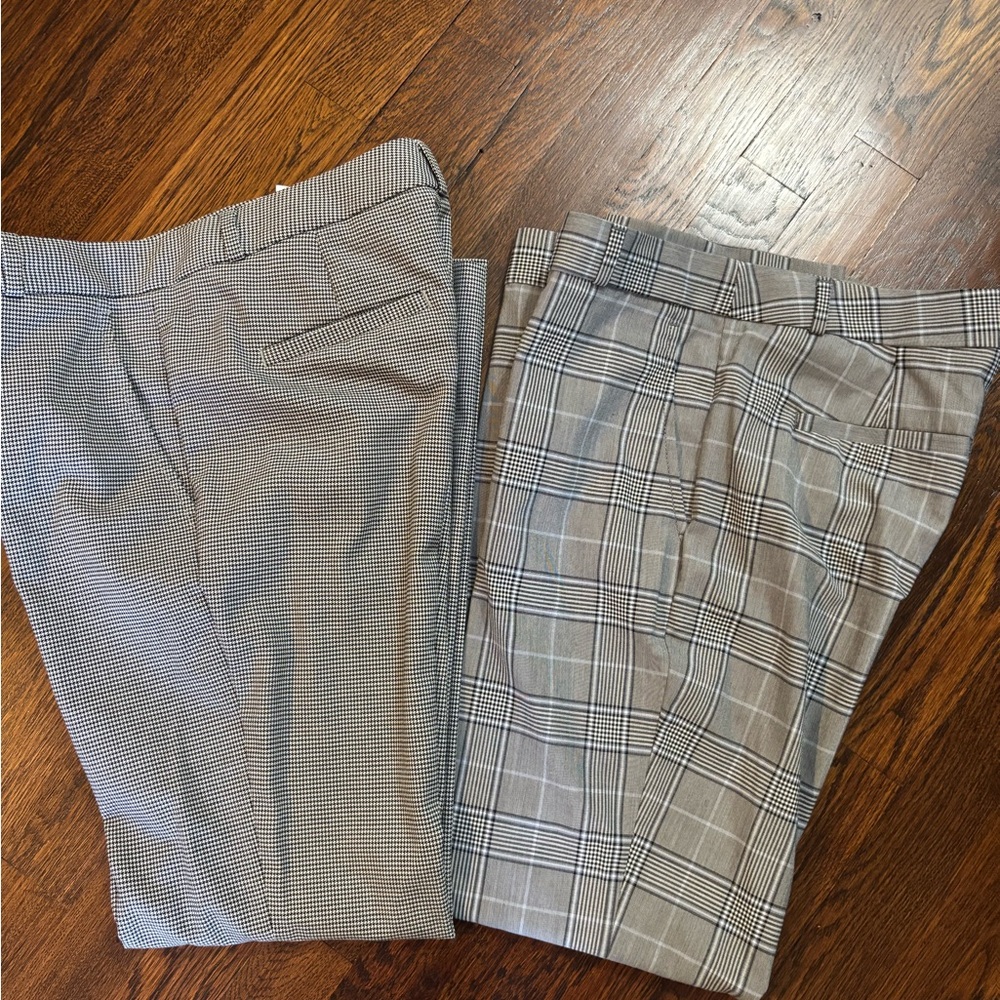 Banana Republic Black and White Patterned Pants